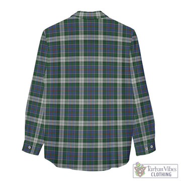 MacInnes Dress Tartan Women's Casual Shirt with Family Crest