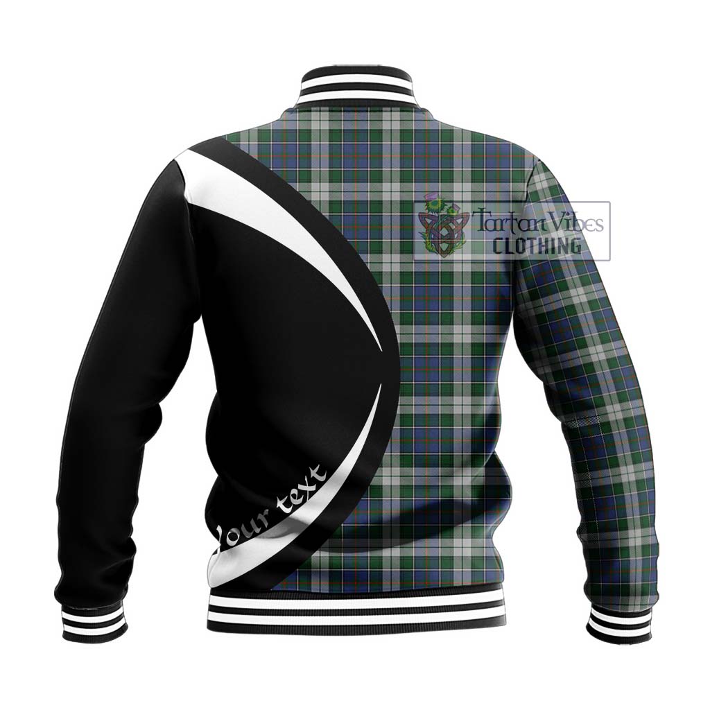 MacInnes Dress Tartan Baseball Jacket with Family Crest Circle Style - Tartan Vibes Clothing