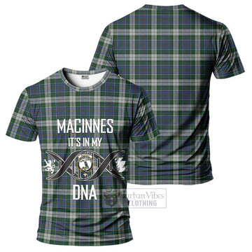 MacInnes Dress Tartan T-Shirt with Family Crest DNA In Me Style