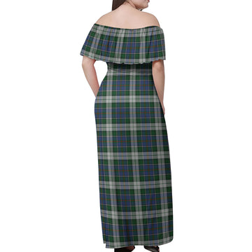 MacInnes Dress Tartan Off Shoulder Long Dress