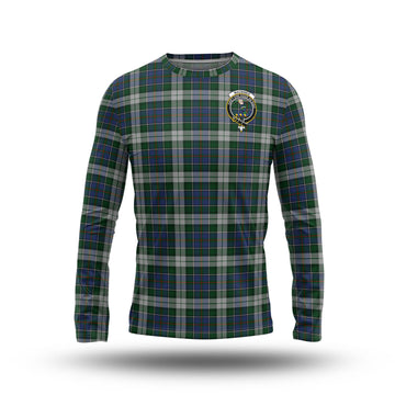 MacInnes Dress Tartan Long Sleeve T-Shirt with Family Crest