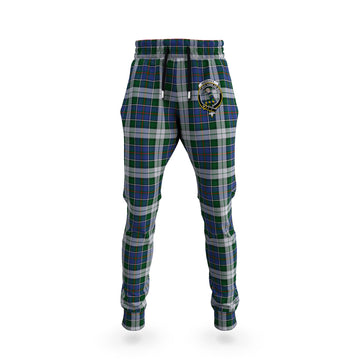 MacInnes Dress Tartan Joggers Pants with Family Crest