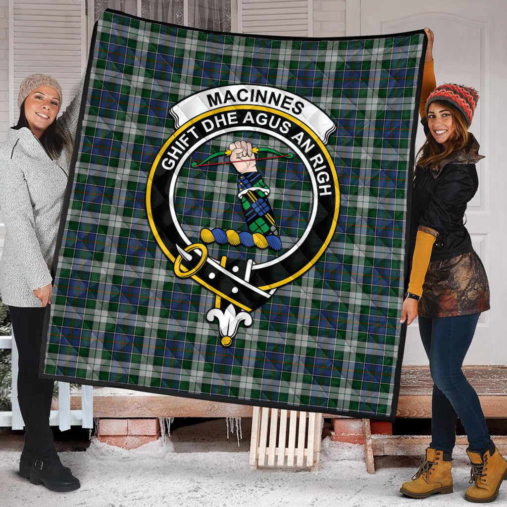 macinnes-dress-tartan-quilt-with-family-crest