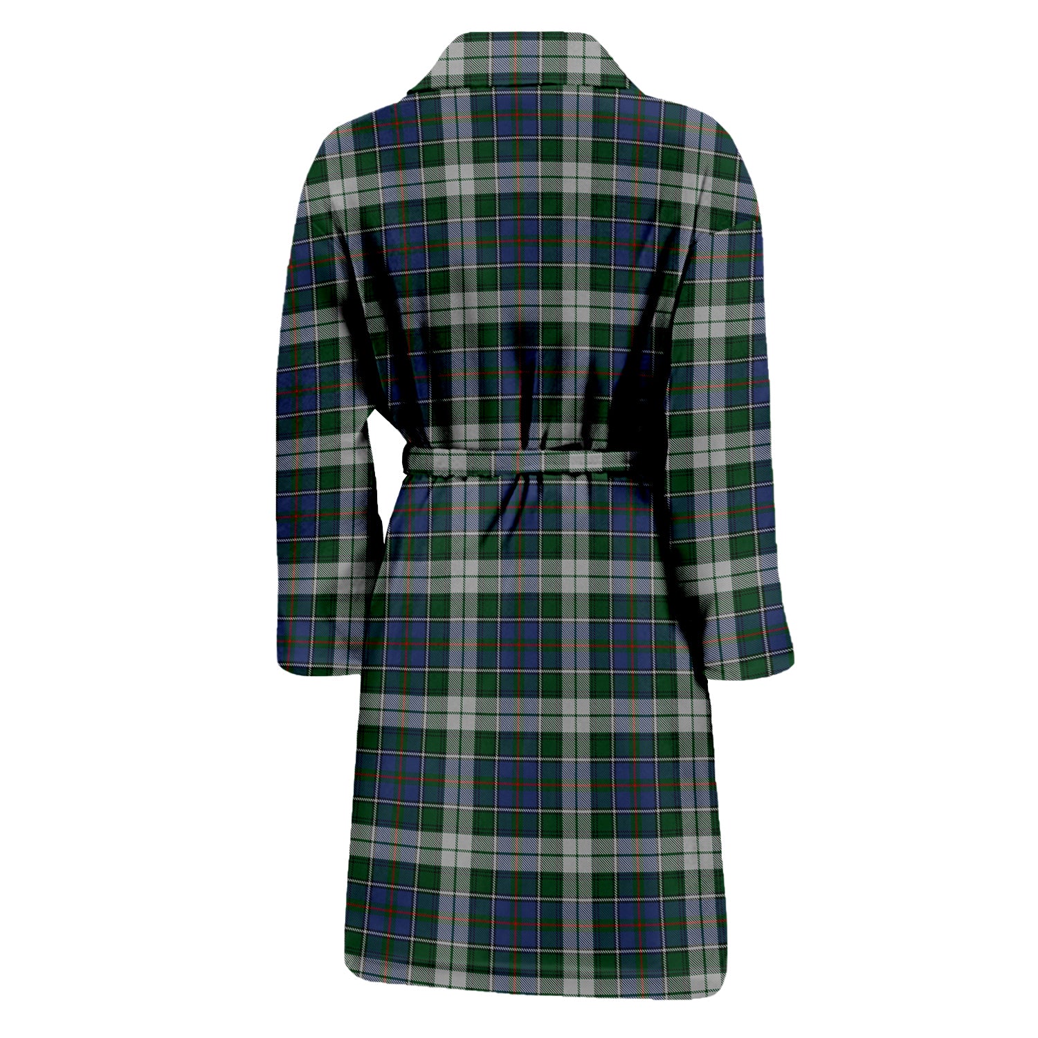 MacInnes Dress Tartan Bathrobe with Family Crest - Tartan Vibes Clothing