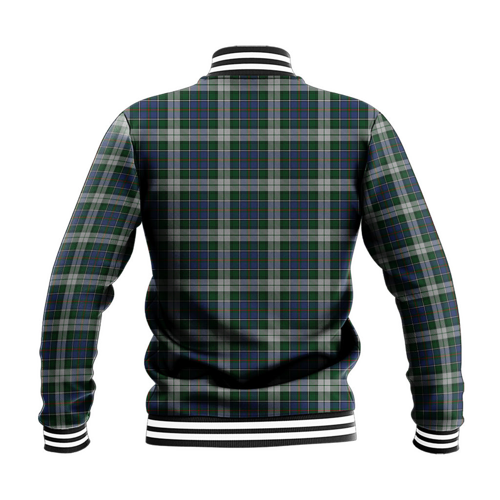 MacInnes Dress Tartan Baseball Jacket with Family Crest - Tartan Vibes Clothing