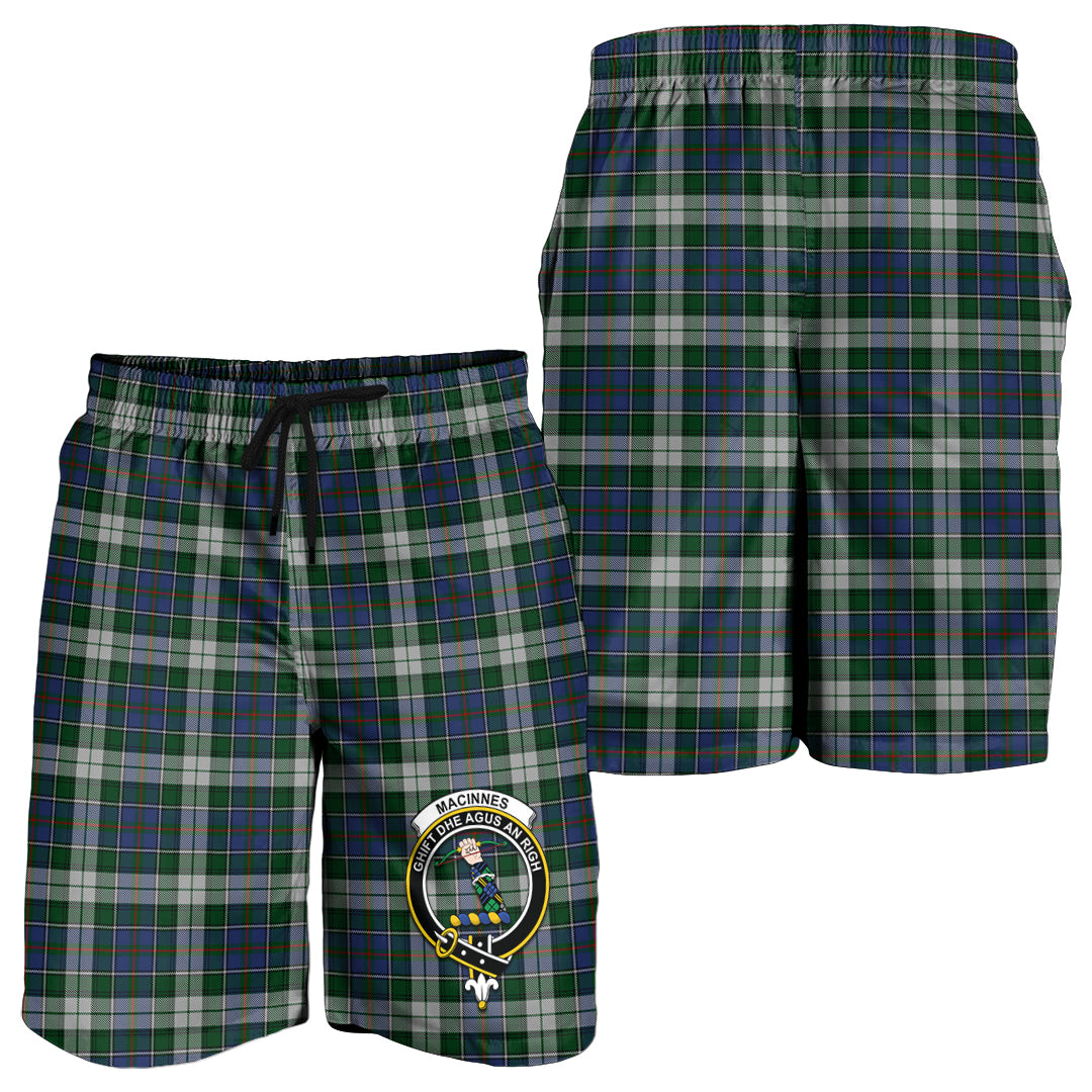 macinnes-dress-tartan-mens-shorts-with-family-crest