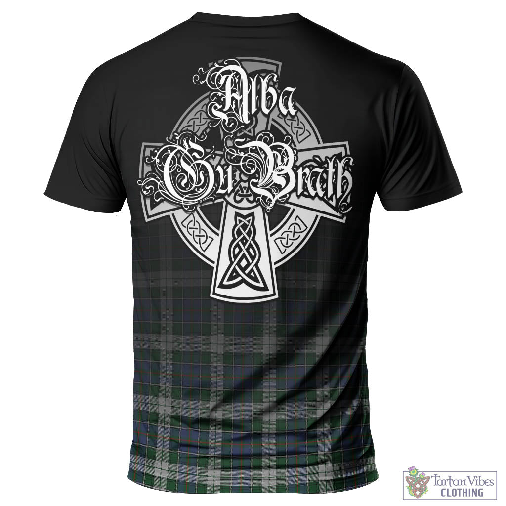 Tartan Vibes Clothing MacInnes Dress Tartan T-Shirt Featuring Alba Gu Brath Family Crest Celtic Inspired