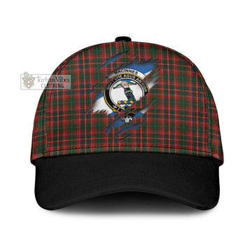 MacInnes Hastie Tartan Classic Cap with Family Crest In Me Style