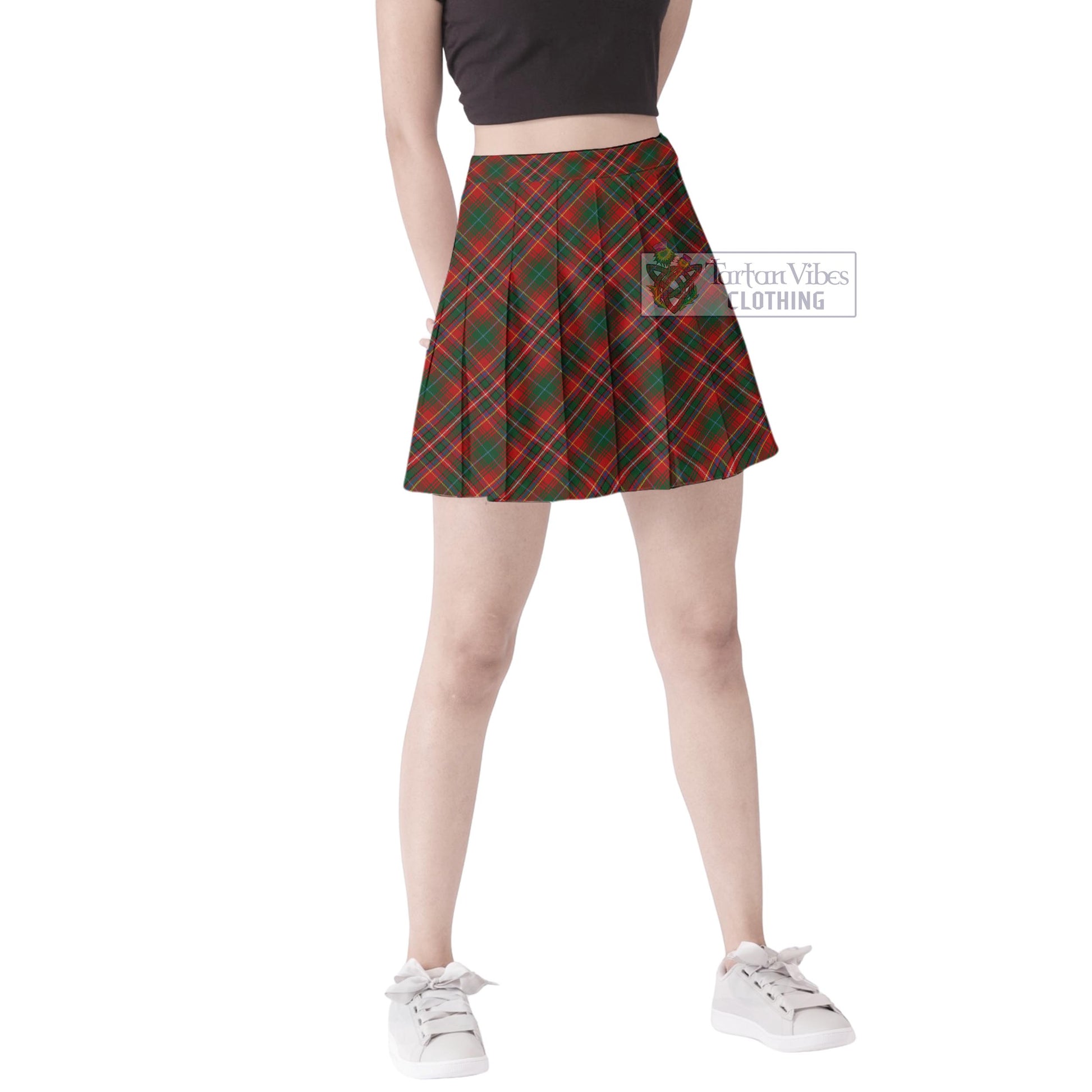 Tartan Vibes Clothing MacInnes Hastie Tartan Women's Plated Mini Skirt