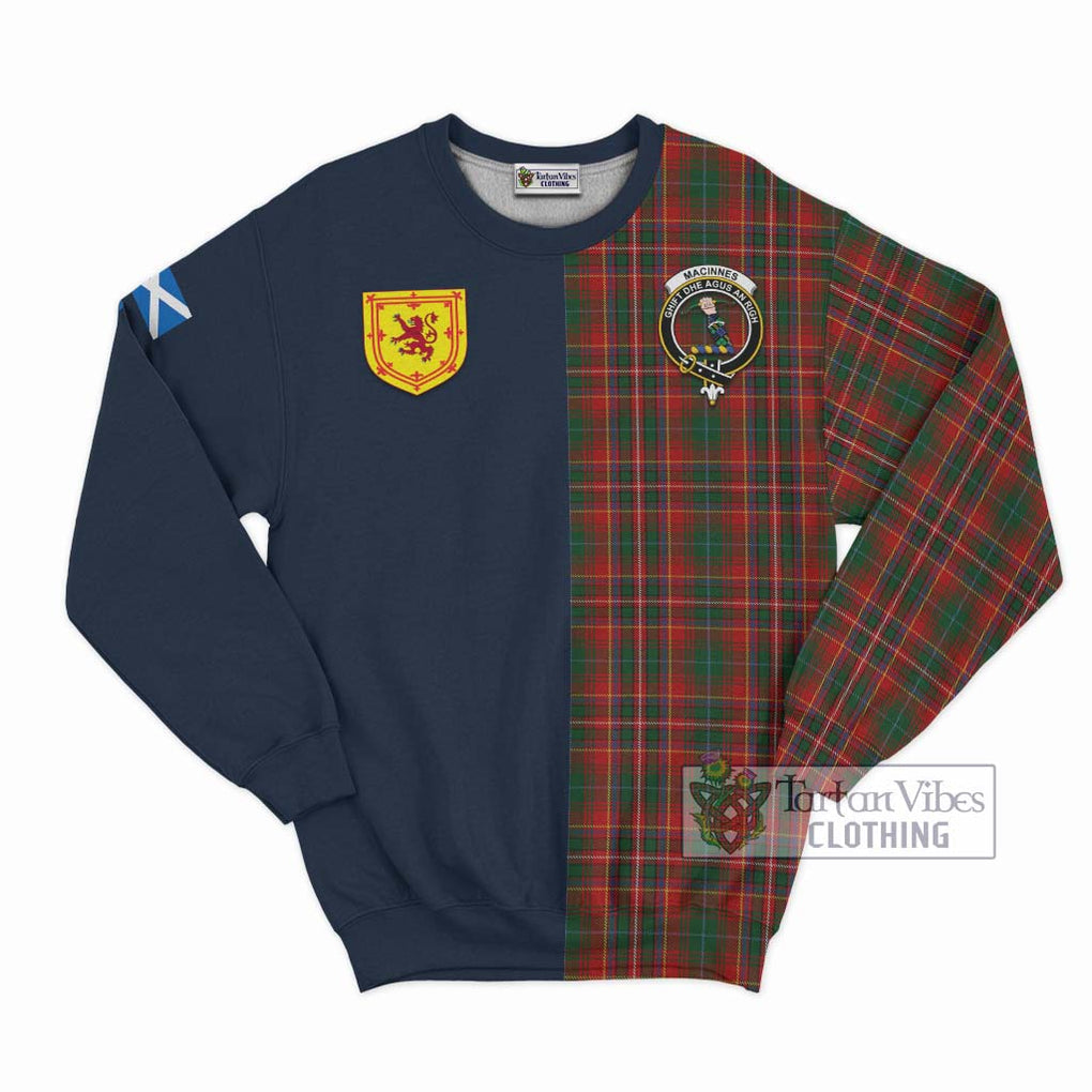 Tartan Vibes Clothing MacInnes Hastie Tartan Sweatshirt with Scottish Lion Royal Arm Half Style