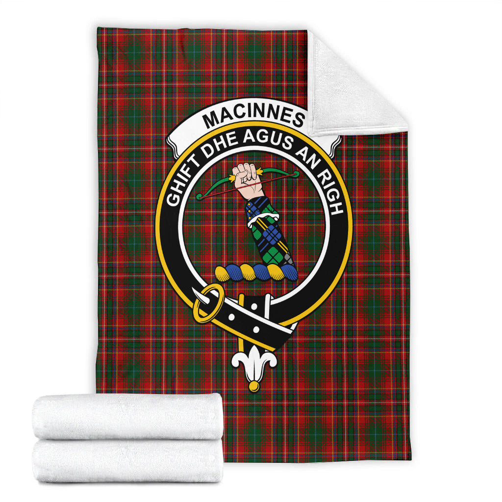 macinnes-hastie-tartab-blanket-with-family-crest