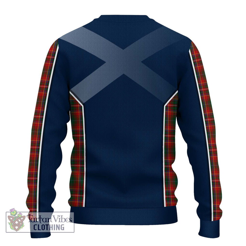 MacInnes Hastie Tartan Knitted Sweater with Family Crest and Lion Rampant Vibes Sport Style - Tartan Vibes Clothing