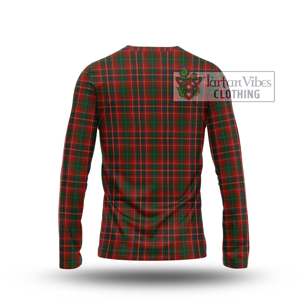 MacInnes Hastie Tartan Long Sleeve T-Shirt with Family Crest DNA In Me Style - Tartanvibesclothing Shop