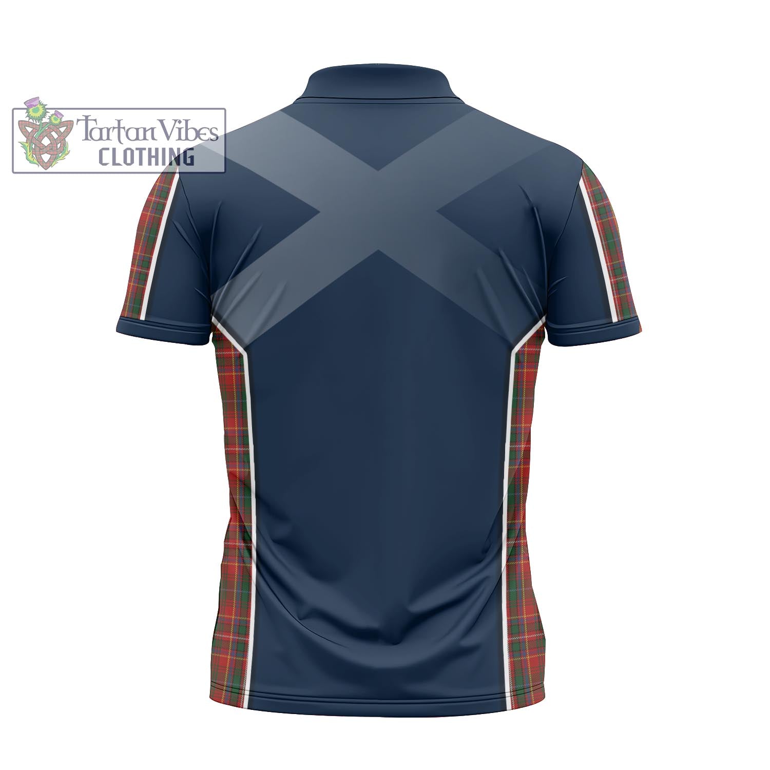 Tartan Vibes Clothing MacInnes Hastie Tartan Zipper Polo Shirt with Family Crest and Lion Rampant Vibes Sport Style