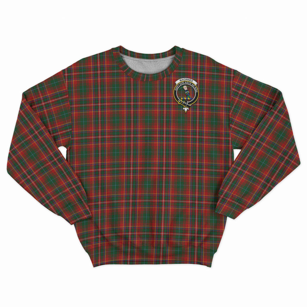 MacInnes Hastie Tartan Sweatshirt with Family Crest - Tartan Vibes Clothing