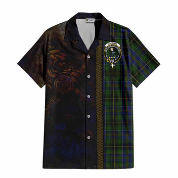 MacInnes (McInnes) Tartan Family Crest Hawaiian Shirt Alba Gu Brath Be Brave Lion Ancient Style Kid - Tartan Vibes Clothing