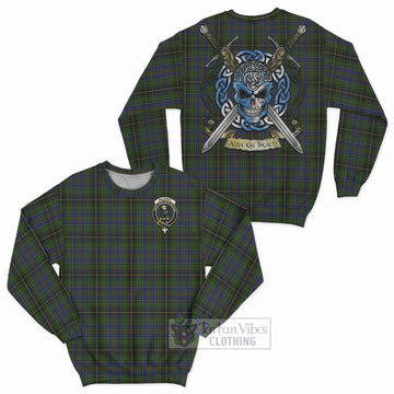 MacInnes (McInnes) Tartan Sweatshirt with Family Crest Celtic Skull Style