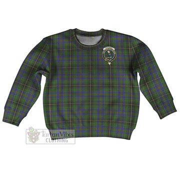 MacInnes (McInnes) Tartan Kid Ugly Sweater with Family Crest