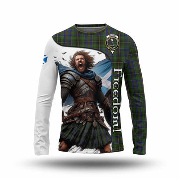 MacInnes (McInnes) Crest Tartan Long Sleeve T-Shirt Inspired by the Freedom of Scottish Warrior