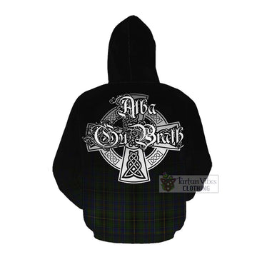 MacInnes (McInnes) Tartan Cotton Hoodie Featuring Alba Gu Brath Family Crest Celtic Inspired