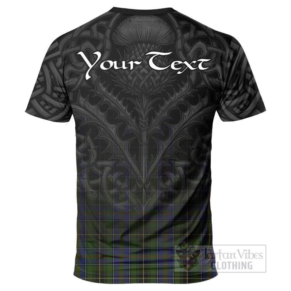 Tartan Vibes Clothing MacInnes (McInnes) Tartan T-Shirt with Family Crest Celtic Thistle Vibes