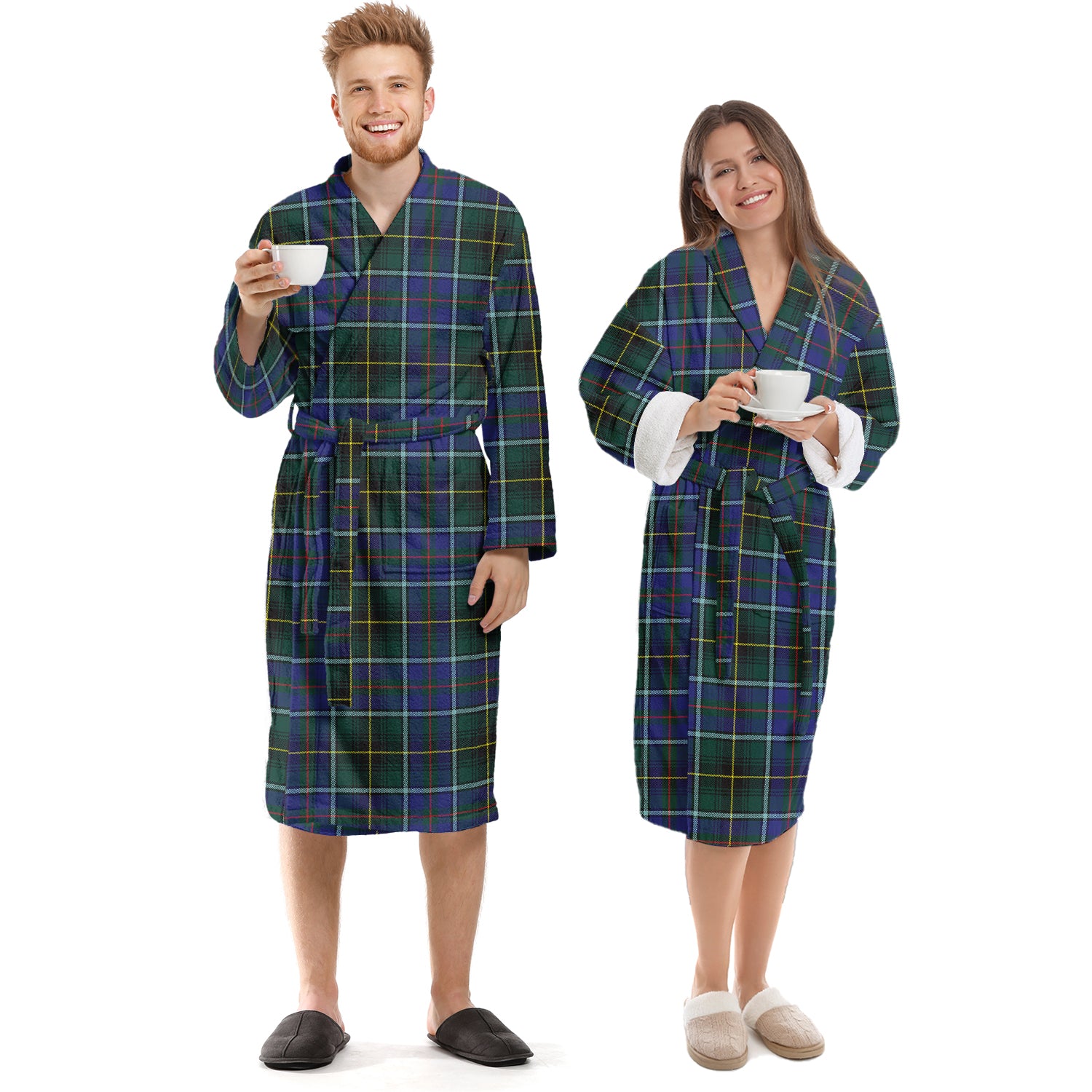 MacInnes Modern Tartan Bathrobe Unisex S - Tartan Vibes Clothing