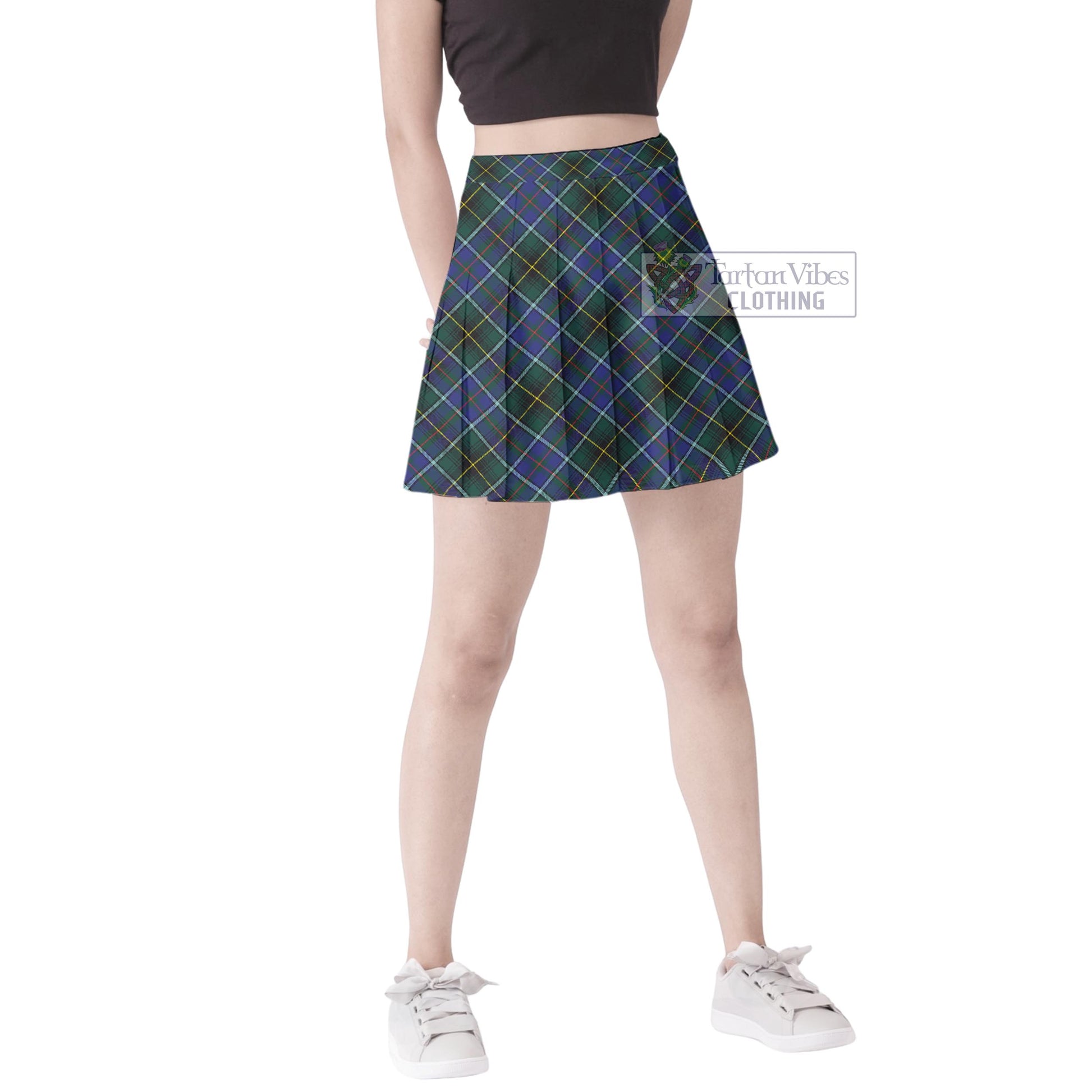 Tartan Vibes Clothing MacInnes Modern Tartan Women's Plated Mini Skirt