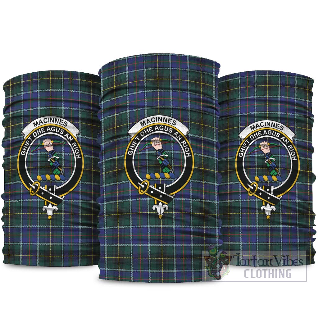 MacInnes Modern Tartan Neck Gaiters, Tartan Bandanas, Tartan Head Band with Family Crest