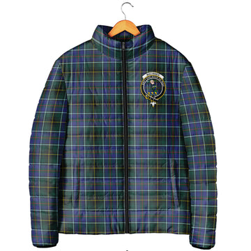 MacInnes Modern Tartan Padded Jacket with Family Crest