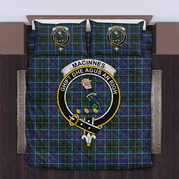 MacInnes Modern Tartan Quilt Bed Set with Family Crest