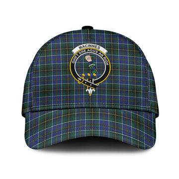 MacInnes Modern Tartan Classic Cap with Family Crest