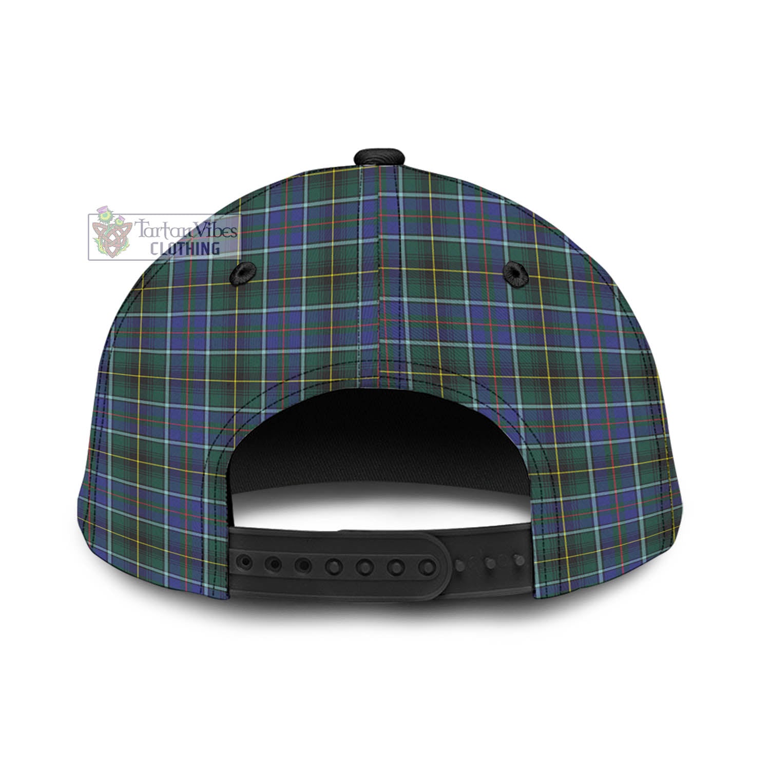 Tartan Vibes Clothing MacInnes Modern Tartan Classic Cap with Family Crest In Me Style