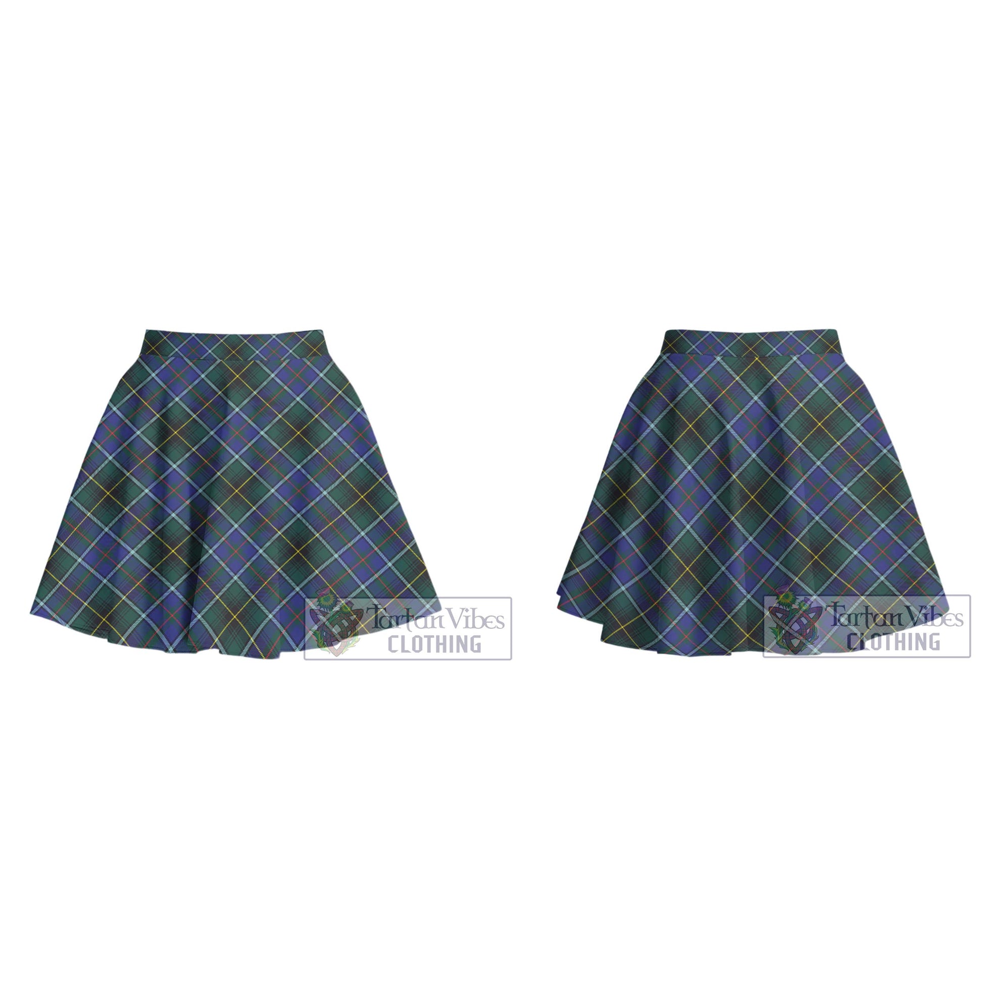 Tartan Vibes Clothing MacInnes Modern Tartan Women's Plated Mini Skirt