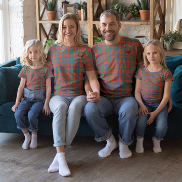 MacIntosh Ancient Tartan T-Shirt with Family Crest