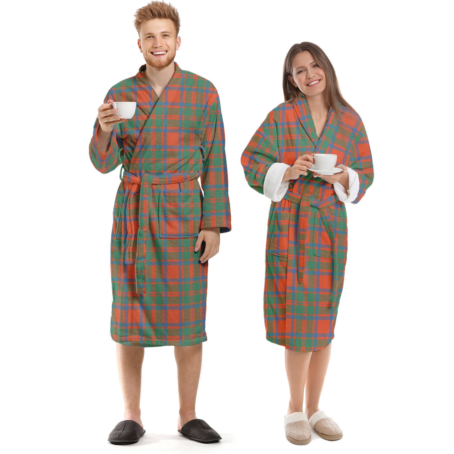 MacIntosh Ancient Tartan Bathrobe Unisex S - Tartan Vibes Clothing