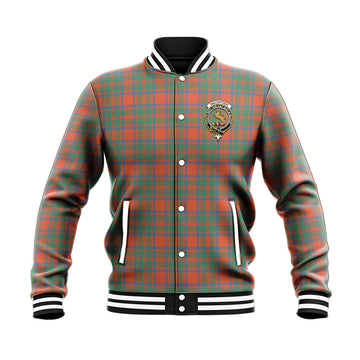 MacIntosh Ancient Tartan Baseball Jacket with Family Crest