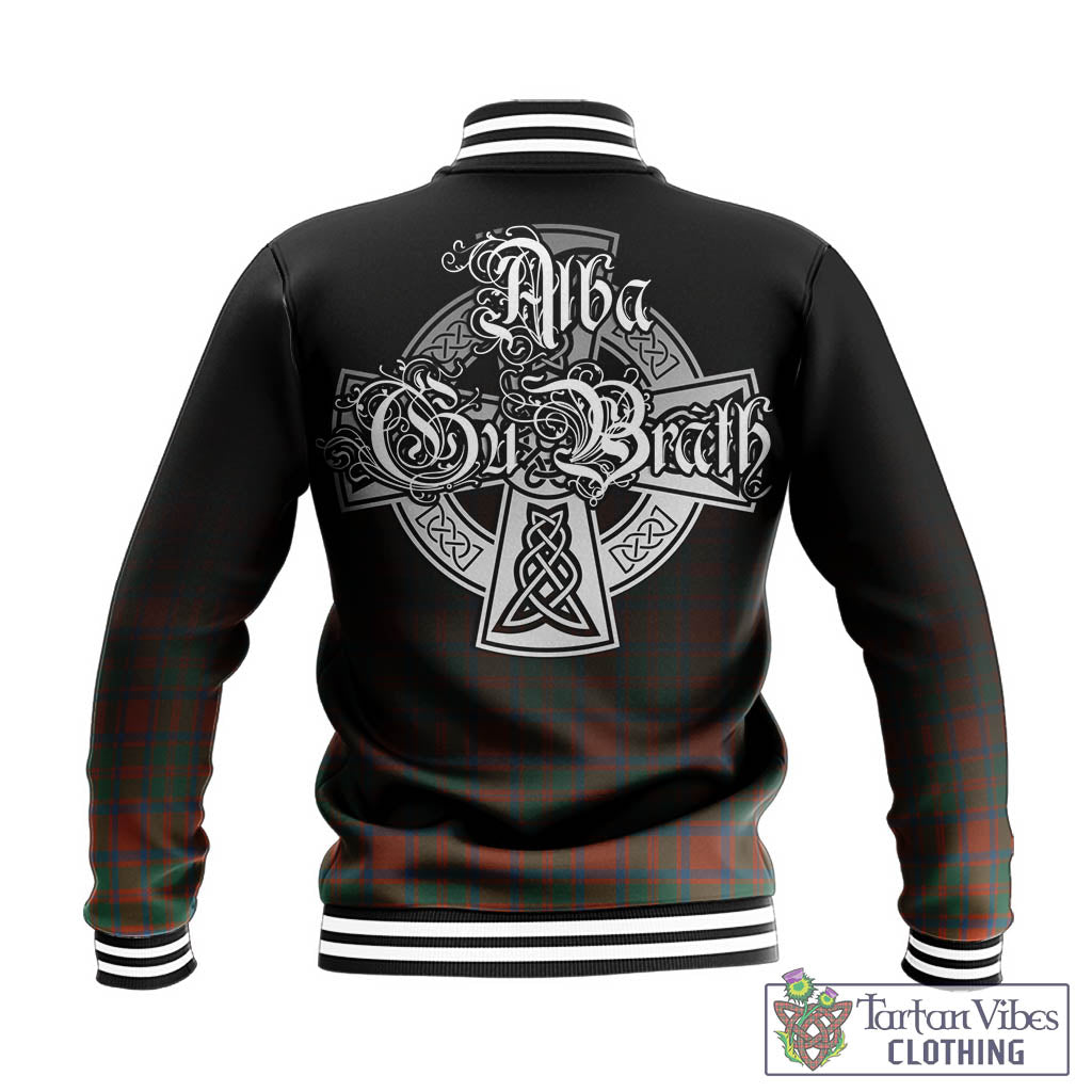 Tartan Vibes Clothing MacIntosh Ancient Tartan Baseball Jacket Featuring Alba Gu Brath Family Crest Celtic Inspired