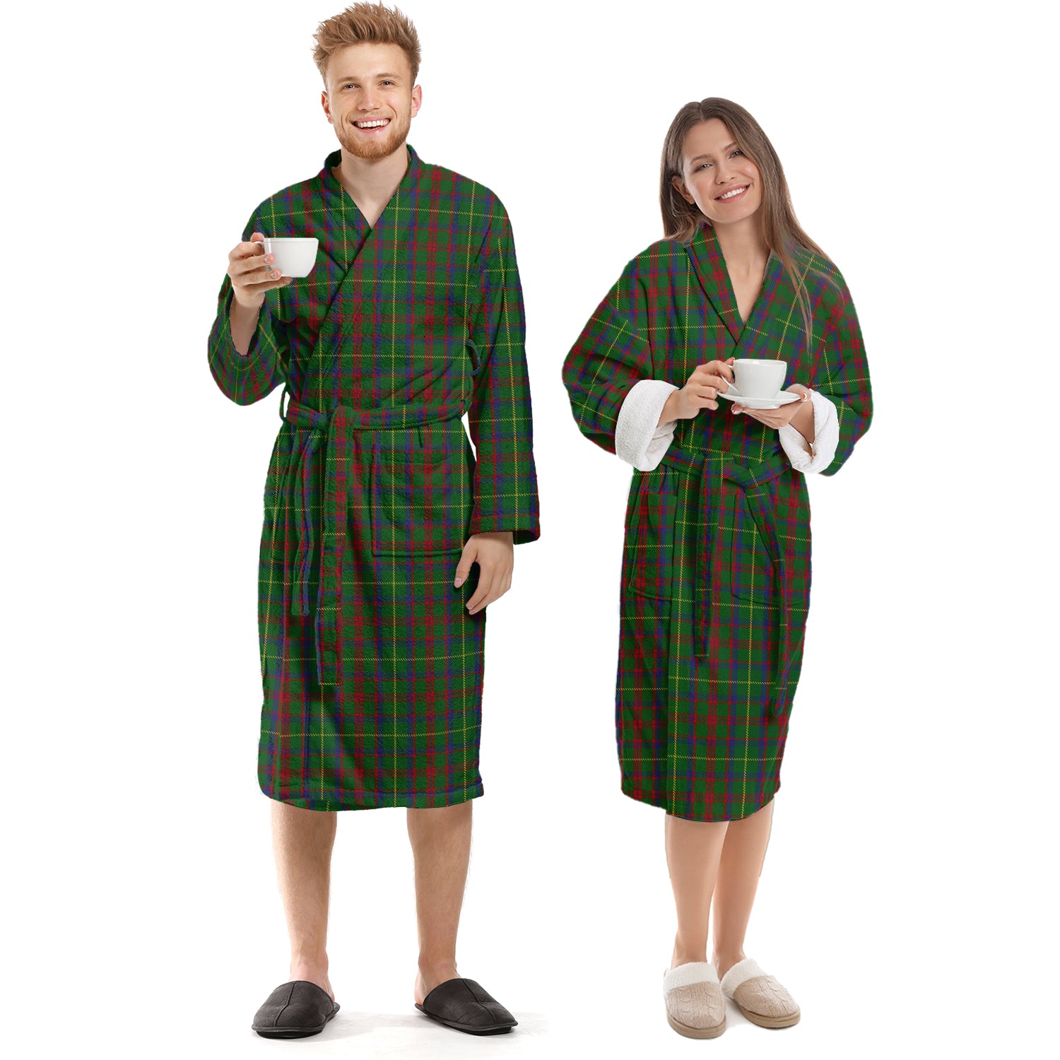 MacIntosh Hunting Tartan Bathrobe Unisex S - Tartan Vibes Clothing