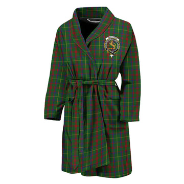 MacIntosh Hunting Tartan Bathrobe with Family Crest