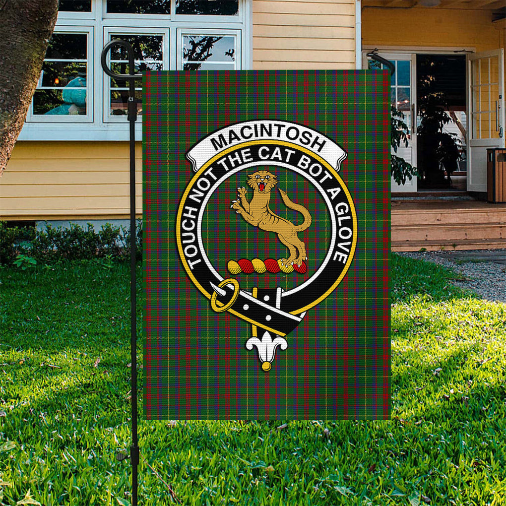 MacIntosh Hunting Tartan Flag with Family Crest - Tartan Vibes Clothing