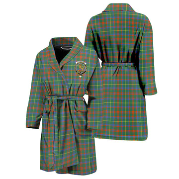 MacIntosh Hunting Ancient Tartan Bathrobe with Family Crest