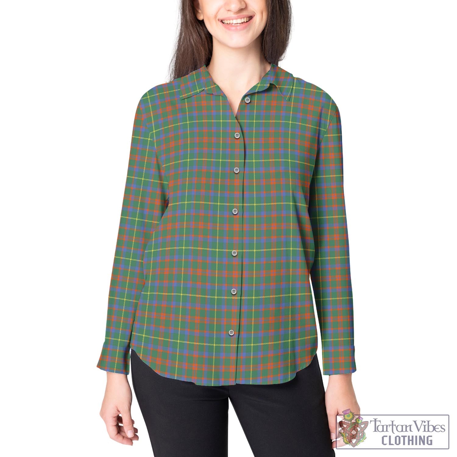 MacIntosh Hunting Ancient Tartan Womens Casual Shirt