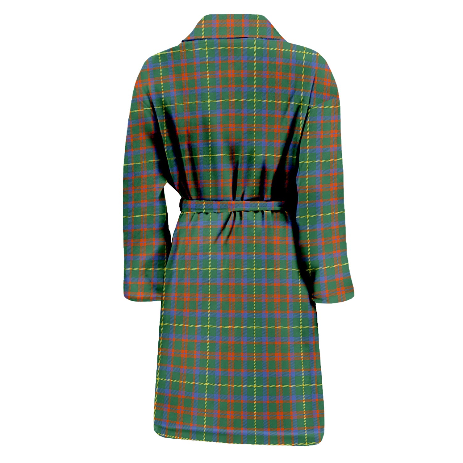 MacIntosh Hunting Ancient Tartan Bathrobe with Family Crest - Tartan Vibes Clothing