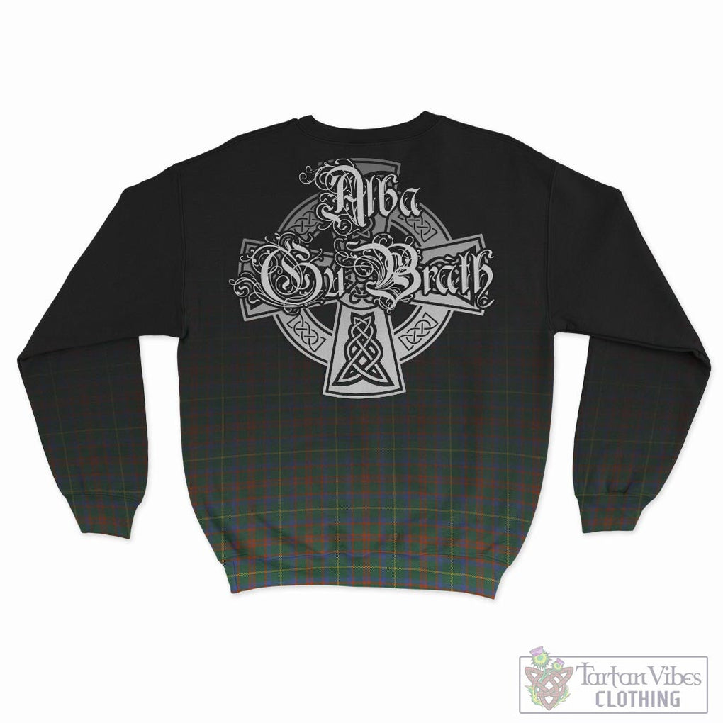 Tartan Vibes Clothing MacIntosh Hunting Ancient Tartan Sweatshirt Featuring Alba Gu Brath Family Crest Celtic Inspired