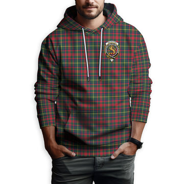 MacIntosh Hunting Modern Tartan Hoodie with Family Crest