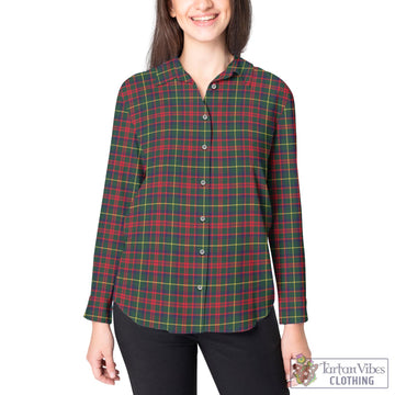 MacIntosh Hunting Modern Tartan Women's Casual Shirt