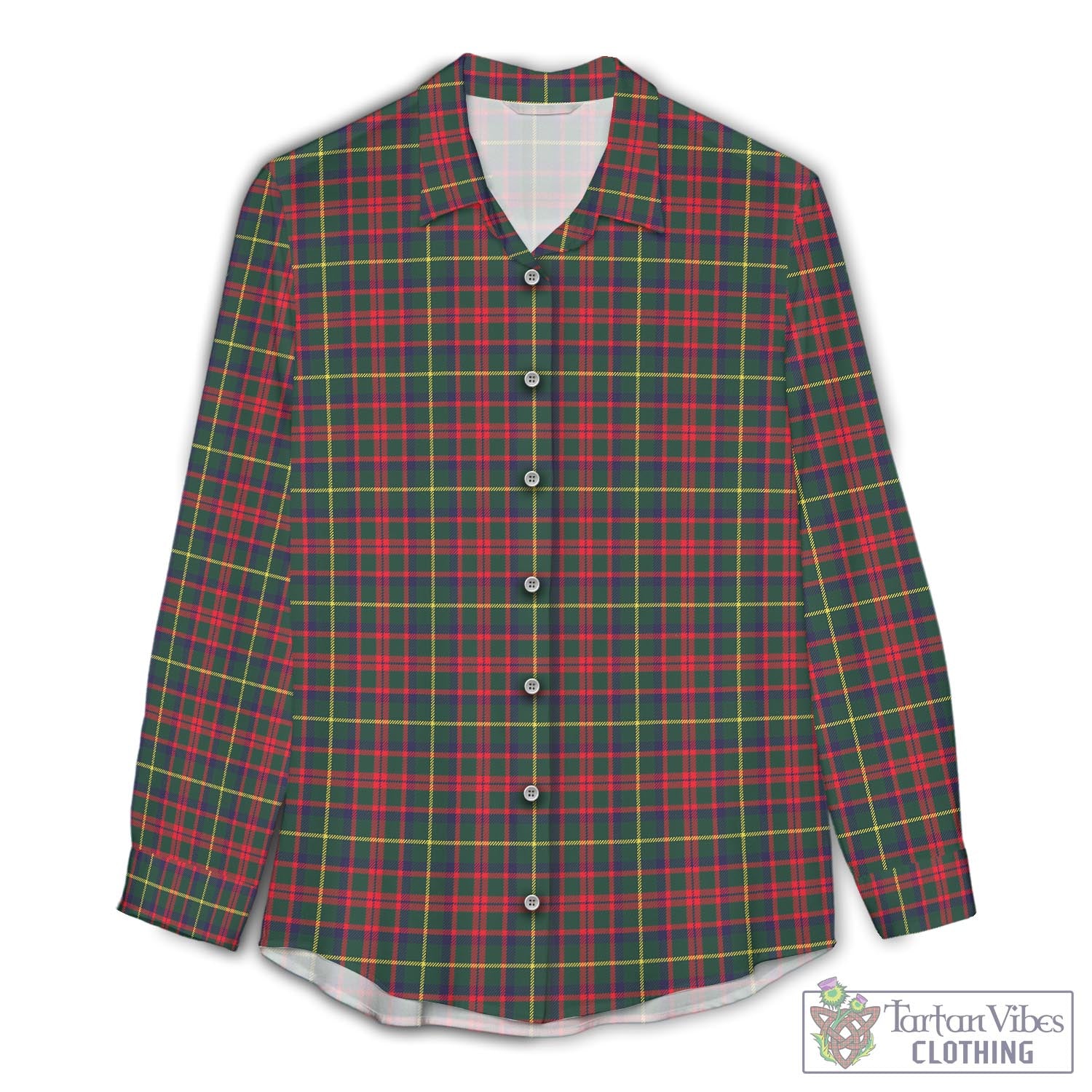 MacIntosh Hunting Modern Tartan Womens Casual Shirt