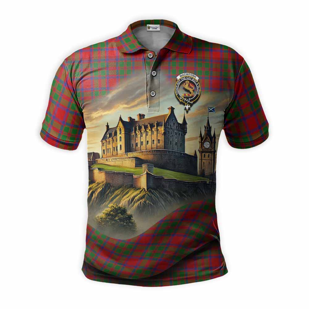 MacIntosh (McIntosh) Tartan Family Crest Polo Shirt with Scottish Ancient Castle Style Kid - Tartan Vibes Clothing