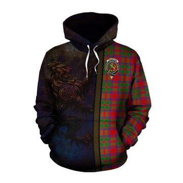 MacIntosh (McIntosh) Tartan Family Crest Cotton Hoodie Alba Gu Brath Be Brave Lion Ancient Style Pullover Hoodie XS - Tartan Vibes Clothing