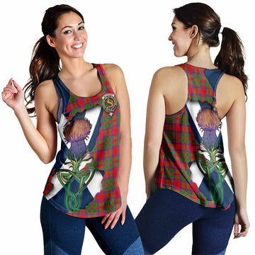 MacIntosh (McIntosh) Tartan Family Crest Women's Racerback Tanks Scottish Thistle Celtic Inspired 4XL - Tartan Vibes Clothing